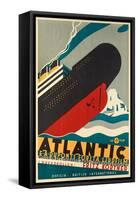 Movie Poster for Titanic Directed by Ewald Andre Dupont (1891-1956) in 1929, 1930 (Poster)-Otto Gustav Carlsund-Framed Stretched Canvas
