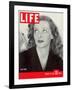 Movie Star Bette Davis at Home, January 23, 1939-Alfred Eisenstaedt-Framed Photographic Print