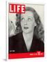 Movie Star Bette Davis at Home, January 23, 1939-Alfred Eisenstaedt-Framed Photographic Print