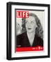 Movie Star Bette Davis at Home, January 23, 1939-Alfred Eisenstaedt-Framed Photographic Print