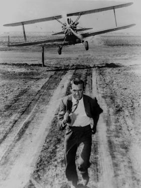 North By Northwest Running Scene in Black and White by Movie Star News