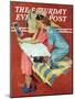 "Movie Star" Saturday Evening Post Cover, February 19,1938-Norman Rockwell-Mounted Giclee Print