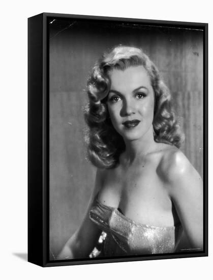 Movie Starlet Marilyn Monroe Posing in Studio-J^ R^ Eyerman-Framed Stretched Canvas