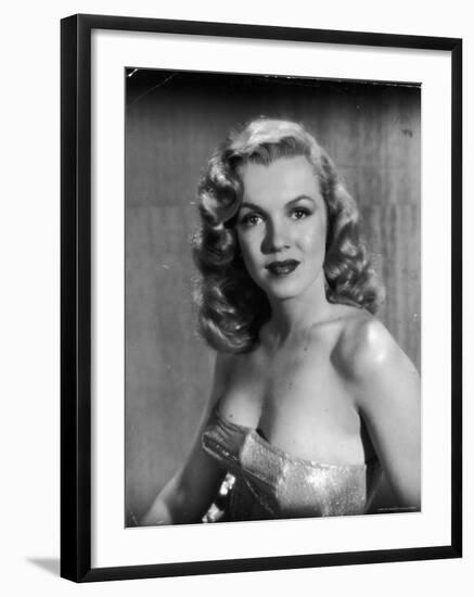 Movie Starlet Marilyn Monroe Posing in Studio-J^ R^ Eyerman-Framed Premium Photographic Print