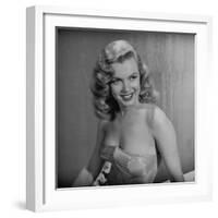 Movie Starlet Marilyn Monroe Posing in Studio-J^ R^ Eyerman-Framed Premium Photographic Print