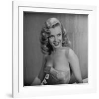 Movie Starlet Marilyn Monroe Posing in Studio-J^ R^ Eyerman-Framed Premium Photographic Print