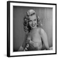 Movie Starlet Marilyn Monroe Posing in Studio-J^ R^ Eyerman-Framed Premium Photographic Print