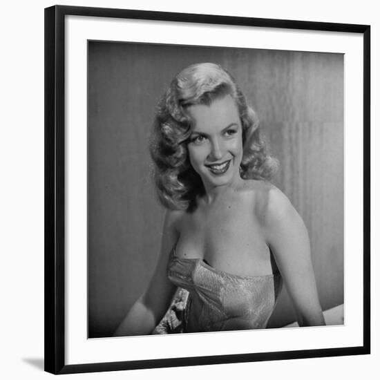 Movie Starlet Marilyn Monroe Posing in Studio-J^ R^ Eyerman-Framed Premium Photographic Print