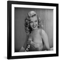 Movie Starlet Marilyn Monroe Posing in Studio-J^ R^ Eyerman-Framed Premium Photographic Print