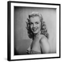 Movie Starlet Marilyn Monroe Posing in Studio-J^ R^ Eyerman-Framed Premium Photographic Print