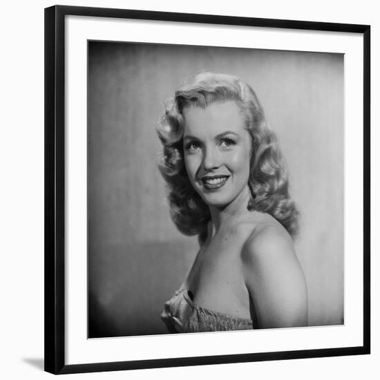 Movie Starlet Marilyn Monroe Posing in Studio-J^ R^ Eyerman-Framed Premium Photographic Print