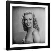 Movie Starlet Marilyn Monroe Posing in Studio-J^ R^ Eyerman-Framed Premium Photographic Print