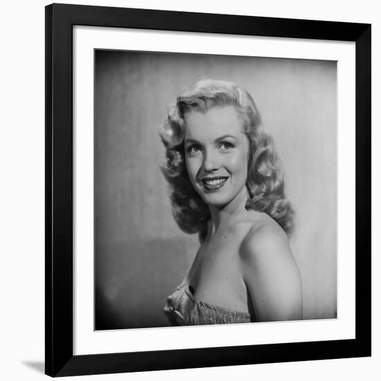 Movie Starlet Marilyn Monroe Posing in Studio-J^ R^ Eyerman-Framed Premium Photographic Print