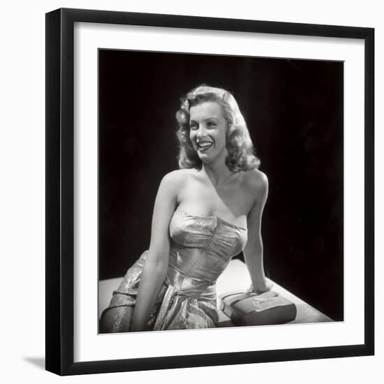 Movie Starlet Marilyn Monroe Posing in Studio-J^ R^ Eyerman-Framed Premium Photographic Print