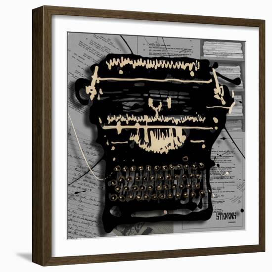 Movie Typewriter 1-Roderick E. Stevens-Framed Giclee Print