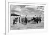 Moving Cattle into Corral-W.H. Shaffer-Framed Photographic Print