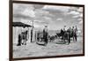 Moving Cattle into Corral-W.H. Shaffer-Framed Photographic Print