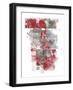 Moving In and Out of Traffic I Red Grey-Mike Schick-Framed Art Print