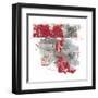 Moving In and Out of Traffic II Red Grey-Mike Schick-Framed Art Print