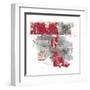 Moving In and Out of Traffic II Red Grey-Mike Schick-Framed Art Print