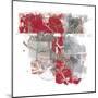 Moving In and Out of Traffic II Red Grey-Mike Schick-Mounted Art Print