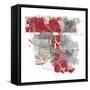 Moving In and Out of Traffic II Red Grey-Mike Schick-Framed Stretched Canvas