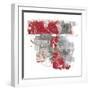 Moving In and Out of Traffic II Red Grey-Mike Schick-Framed Art Print