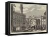 Moving Michael Angelo's Statue of David at Florence-null-Framed Stretched Canvas