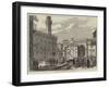 Moving Michael Angelo's Statue of David at Florence-null-Framed Giclee Print