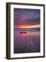 Moving Moody Sunset Seascape, Marshall Beach, San Francisco-Vincent James-Framed Premium Photographic Print