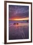 Moving Moody Sunset Seascape, Marshall Beach, San Francisco-Vincent James-Framed Photographic Print