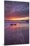 Moving Moody Sunset Seascape, Marshall Beach, San Francisco-Vincent James-Mounted Photographic Print