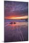 Moving Moody Sunset Seascape, Marshall Beach, San Francisco-Vincent James-Mounted Photographic Print