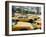 Moving New York Taxis, Manhattan, New York, United States of America, North America-Purcell-Holmes-Framed Photographic Print