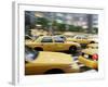 Moving New York Taxis, Manhattan, New York, United States of America, North America-Purcell-Holmes-Framed Photographic Print