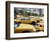 Moving New York Taxis, Manhattan, New York, United States of America, North America-Purcell-Holmes-Framed Photographic Print