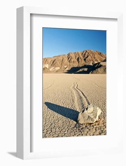 Moving Rock in Death Valley Racetrack-Darek Siusta-Framed Photographic Print