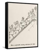 Moving Staircase-William Heath Robinson-Framed Stretched Canvas