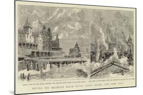 Moving the Brighton Beach Hotel, Coney Island, New York, USA-null-Mounted Giclee Print