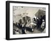 Moving the Centre Portion of One of the Beds, Tomb of Tutankhamun, Valley of the Kings, 1922-Harry Burton-Framed Photographic Print