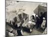 Moving the Centre Portion of One of the Beds, Tomb of Tutankhamun, Valley of the Kings, 1922-Harry Burton-Mounted Photographic Print