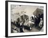 Moving the Centre Portion of One of the Beds, Tomb of Tutankhamun, Valley of the Kings, 1922-Harry Burton-Framed Photographic Print