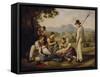 Mowers Resting, 1819-Joseph Anton Rhomberg-Framed Stretched Canvas