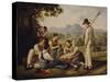 Mowers Resting, 1819-Joseph Anton Rhomberg-Stretched Canvas