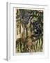 Mowgli and the Monkeys, Illustration from 'The Jungle Book' By Rudyard Kipling-Maurice de Becque-Framed Giclee Print