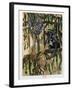 Mowgli and the Monkeys, Illustration from 'The Jungle Book' By Rudyard Kipling-Maurice de Becque-Framed Giclee Print