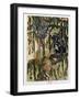 Mowgli and the Monkeys, Illustration from 'The Jungle Book' By Rudyard Kipling-Maurice de Becque-Framed Giclee Print