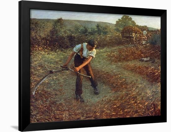 Mowing Bracken, C1903-Henry Herbert La Thangue-Framed Giclee Print