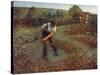 Mowing Bracken, C1903-Henry Herbert La Thangue-Stretched Canvas