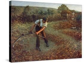 Mowing Bracken, C1903-Henry Herbert La Thangue-Stretched Canvas